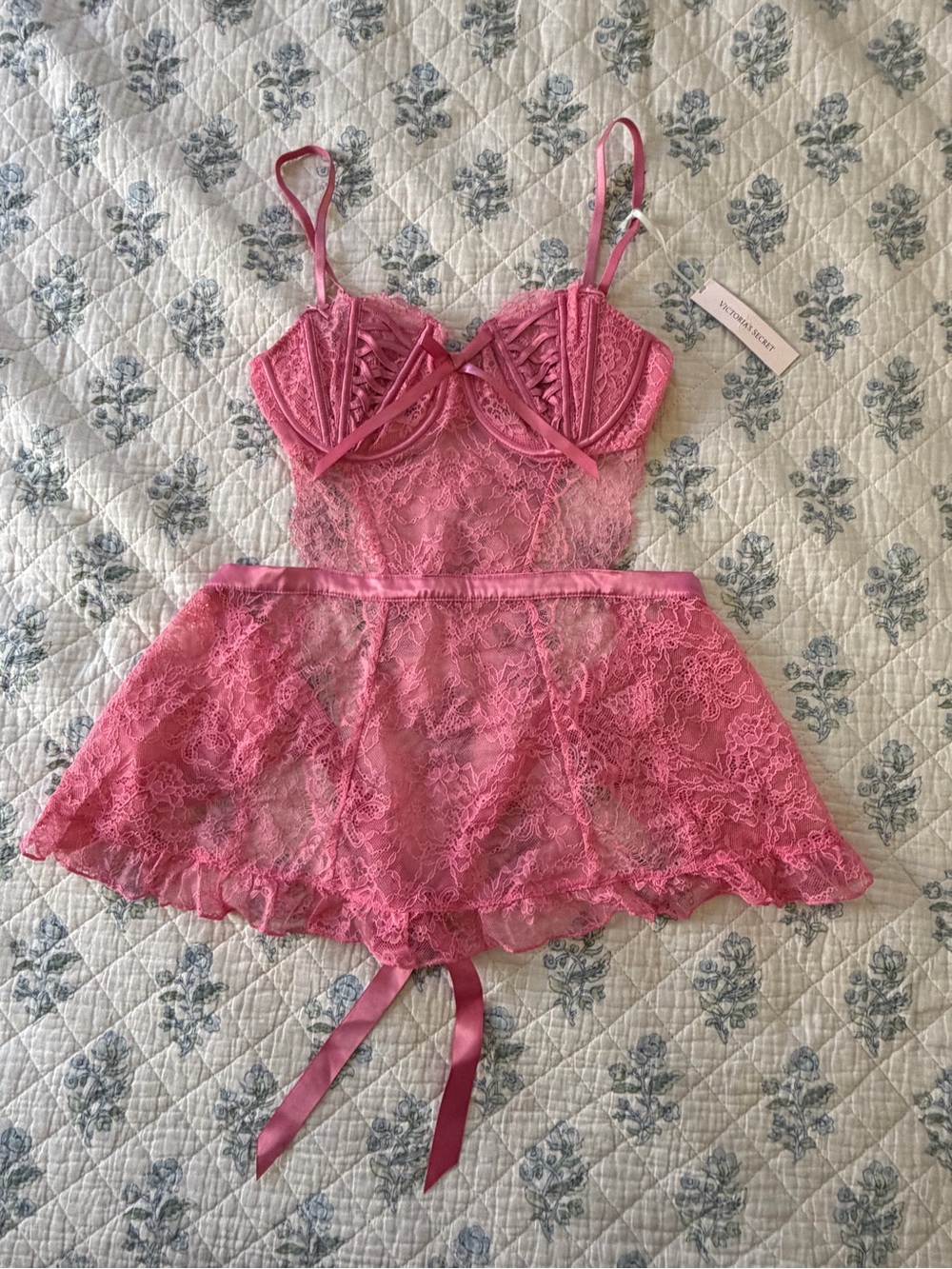 Victoria's Secret Pink Lace Chemise